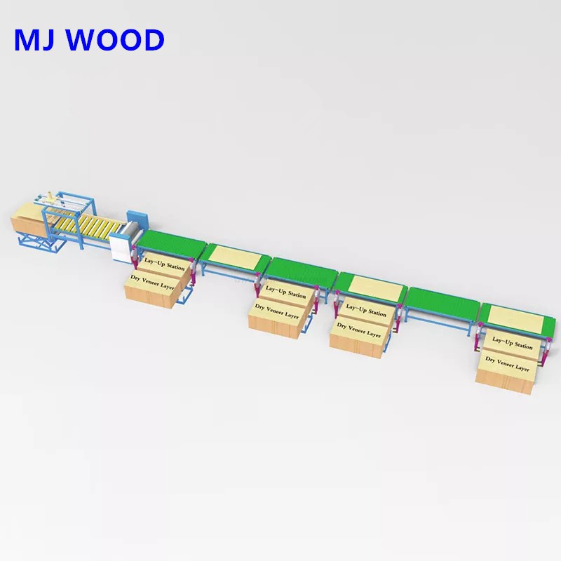 Automatic Plywood Core Veneer Paving & Assembling Line